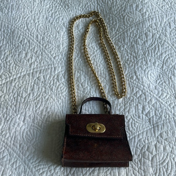 Beautiful vintage, tiny Crossbody purse – leather - Picture 2 of 7